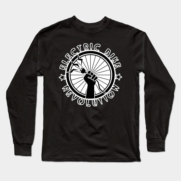 Electric Bike Revolution Long Sleeve T-Shirt by PnJ